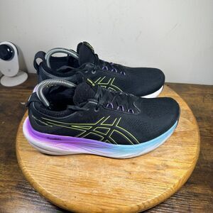 ASICS Women's Black and Purple Running Shoes